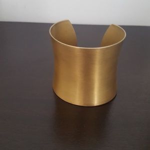 Brushed Gold Cuff Bracelet